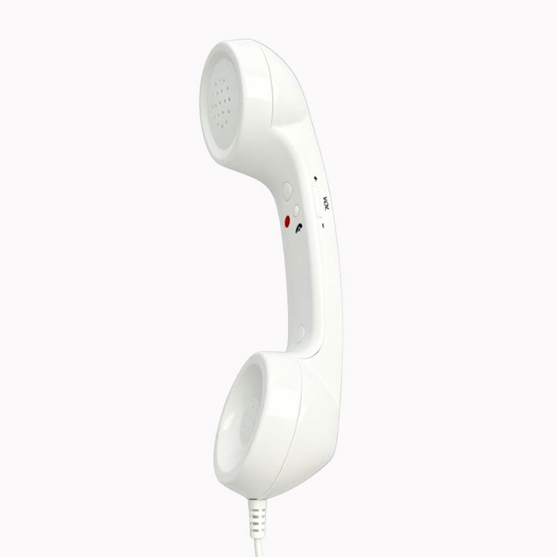Retro USB-C telephone handset lifestyle display