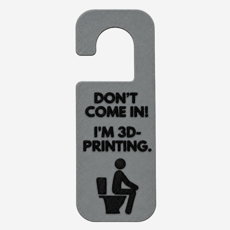 🚪😂Don't Come In! I'm 3D-Printing Door Hanger