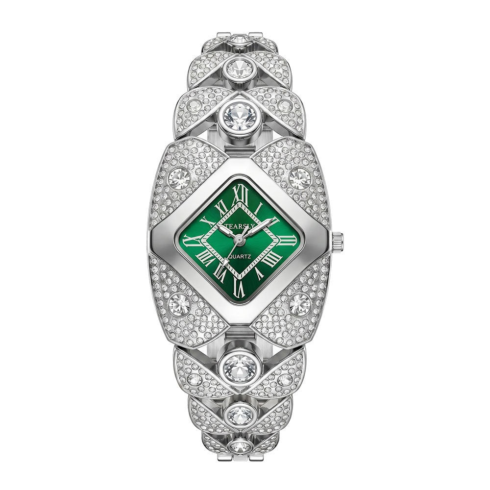💎Women's Golden Crystal Elegant Quartz Bracelet Watch