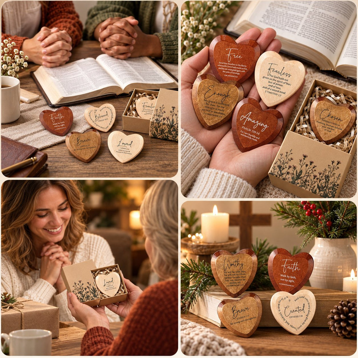 Faith-inspired pocket heart keepsake gift
