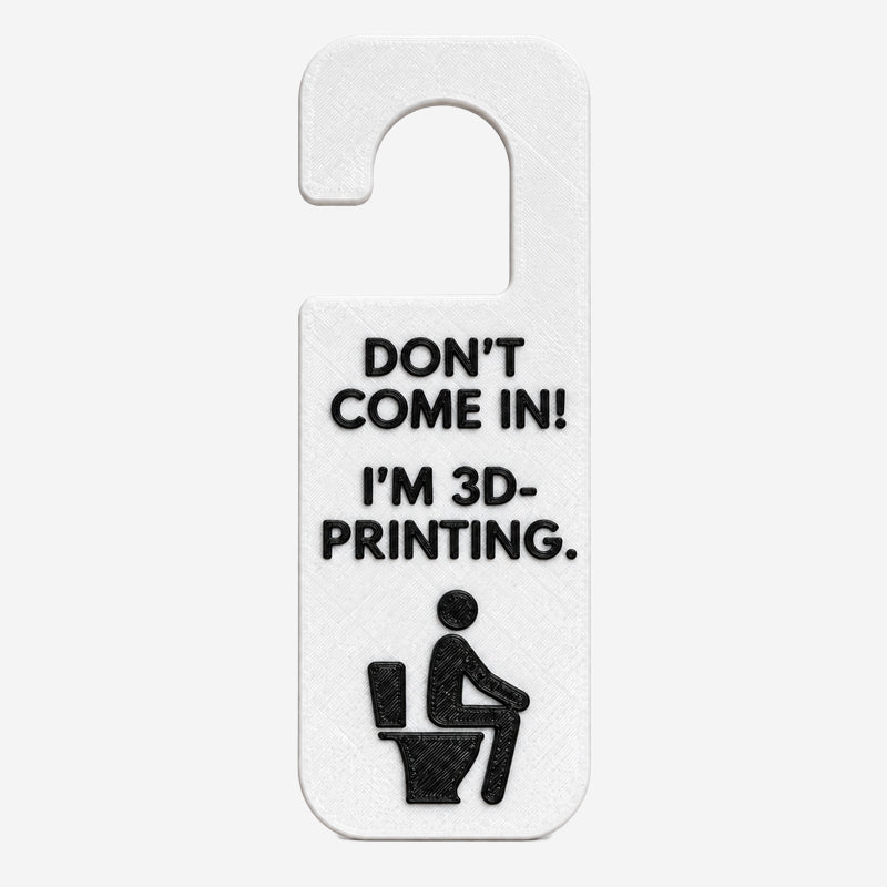 🚪😂Don't Come In! I'm 3D-Printing Door Hanger