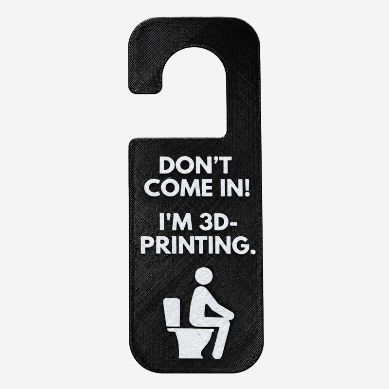 🚪😂Don't Come In! I'm 3D-Printing Door Hanger