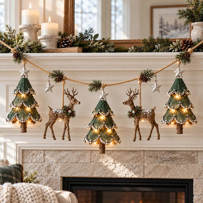 Cozy Woodland Christmas Garland