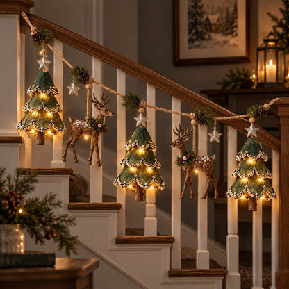 Cozy Woodland Christmas Garland