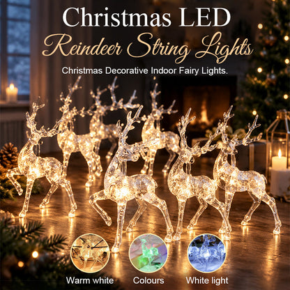 ✨LED Reindeer String Lights Christmas Decorative Indoor Fairy Lights