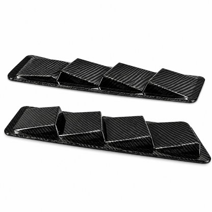 Car Hood Decorative Air Vent Sticker Adhesive Fake Intake Scoop Bonnet Trim Shark Gill Style
