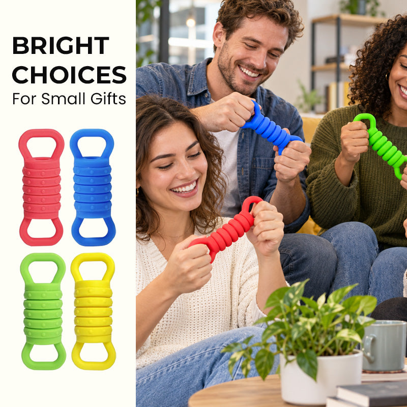 Dual-Ring Textured Stretch Fidget Toy