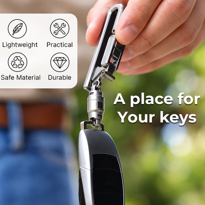 Men's Lightweight Belt Key Clip for Everyday Carry