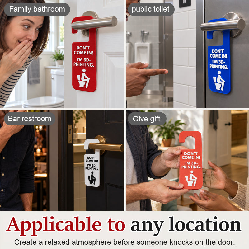 🚪😂Don't Come In! I'm 3D-Printing Door Hanger