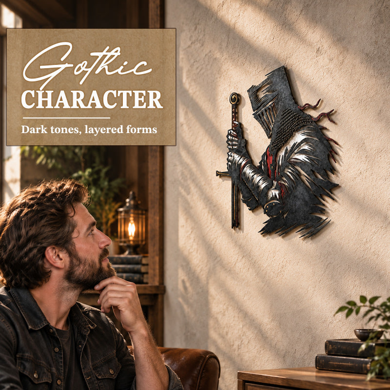 Detailed knight armour wall decoration