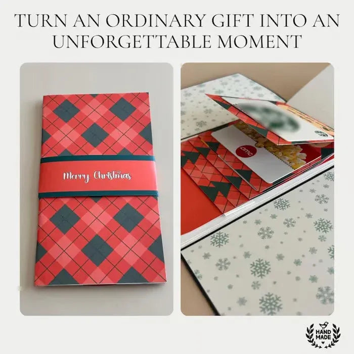 🏆Flash Sale⚡ 50K+ SOLD! Almost Gone-🎅Handmade Christmas gift card booklet
