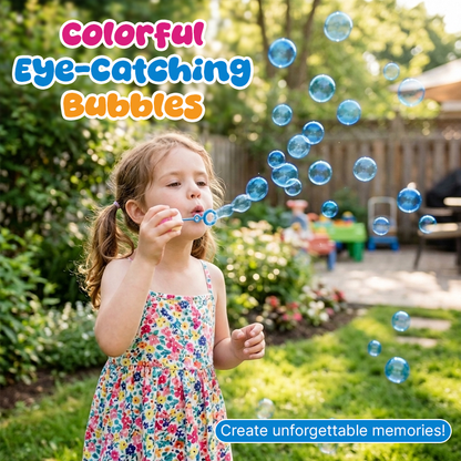Color Bubble Solution and Wand