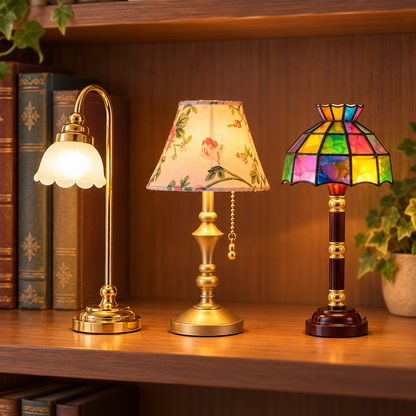 Decorative Mini Lamp for Bookshelves & Desks