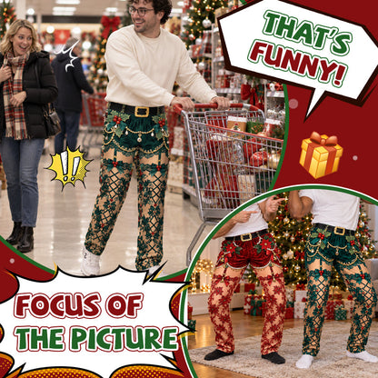 Hilarious Christmas Illusion Trousers