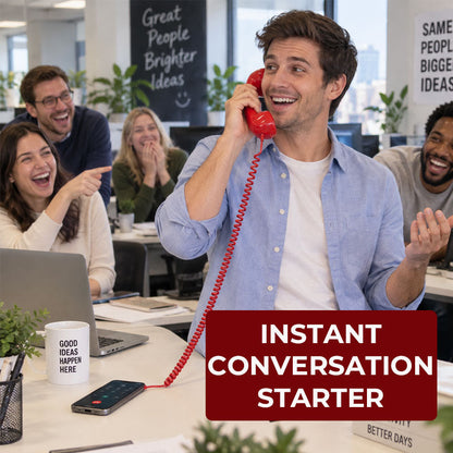 USB-C connection on retro telephone handset