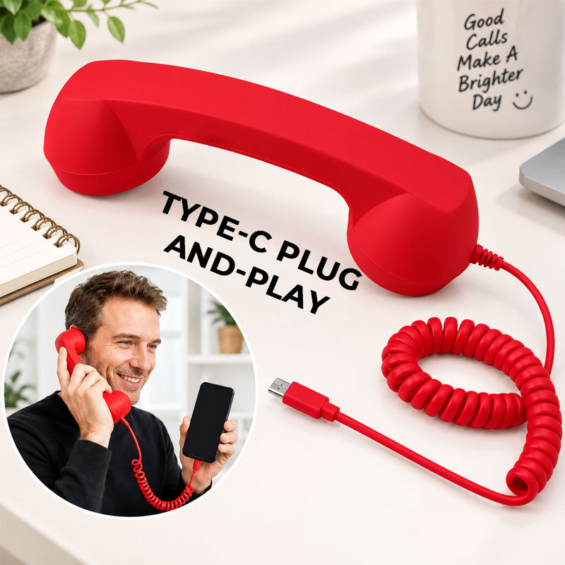 Retro USB-C telephone handset colour options