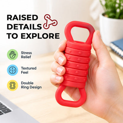 Dual-Ring Textured Stretch Fidget Toy