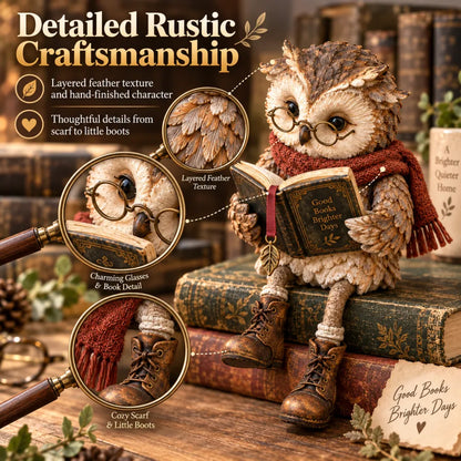 Detailed owl figurine close up