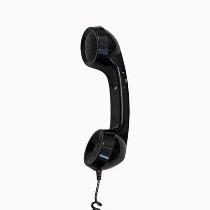 Hand holding retro USB-C telephone handset