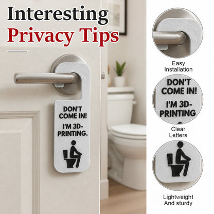 🚪😂Don't Come In! I'm 3D-Printing Door Hanger