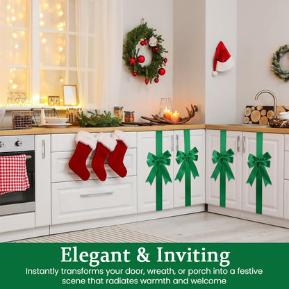 Christmas Welcome Ribbon - Festive Door & Holiday Decoration