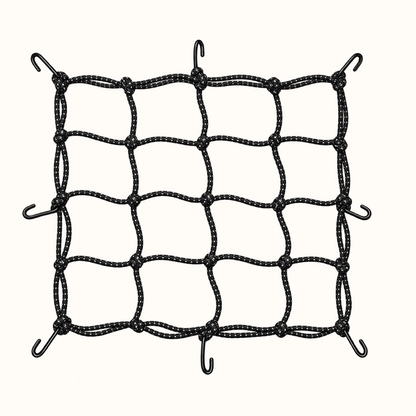 Motorcycle Helmet and Luggage Cargo Net