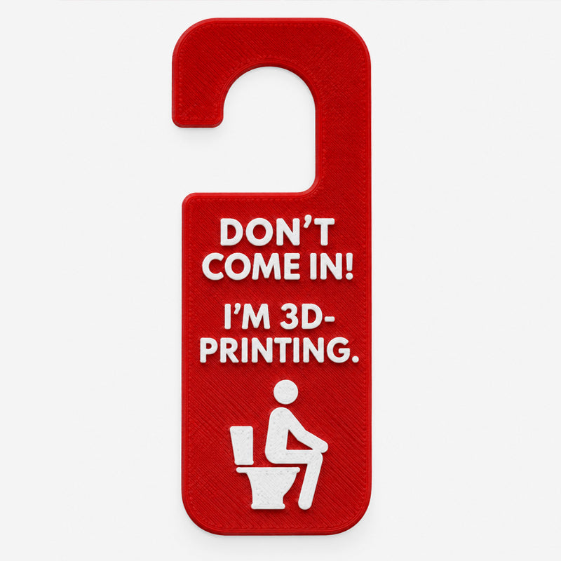 🚪😂Don't Come In! I'm 3D-Printing Door Hanger