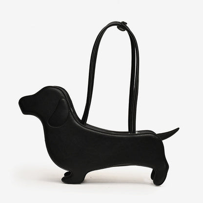 Playful Dachshund-Shaped Shoulder Bag