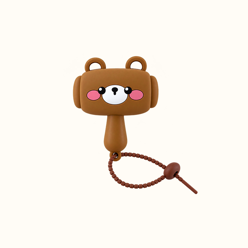 Cartoon Noise-Making Hammer Keychain
