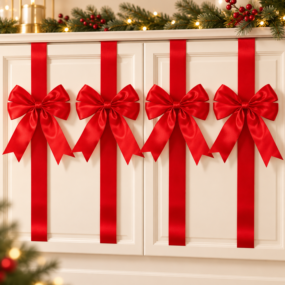 Christmas Welcome Ribbon - Festive Door & Holiday Decoration