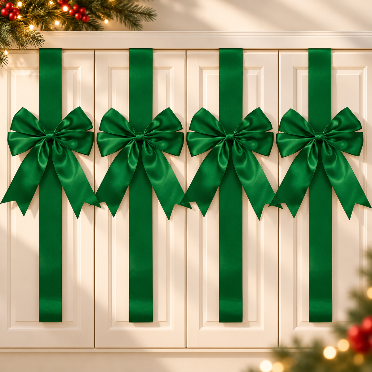 Christmas Welcome Ribbon - Festive Door & Holiday Decoration