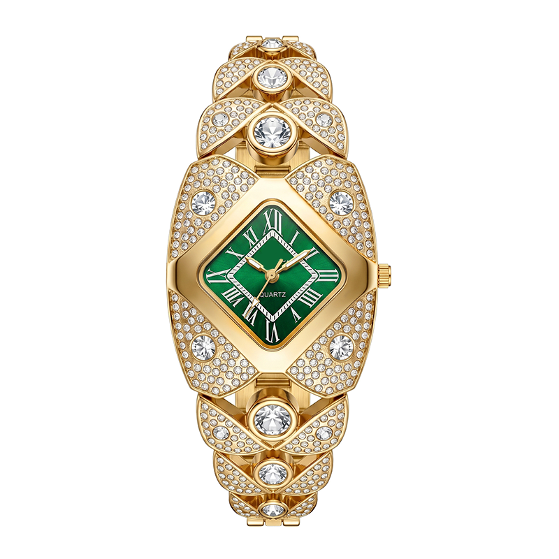 💎Women's Golden Crystal Elegant Quartz Bracelet Watch