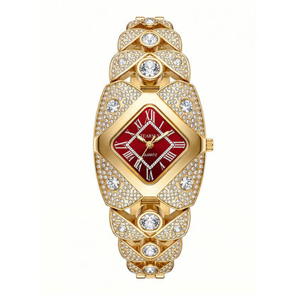 💎Women's Golden Crystal Elegant Quartz Bracelet Watch