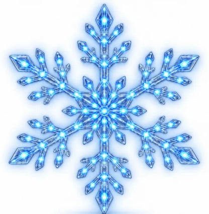 ❄️ LED Snowflake Wall Lights | 3D Christmas Snowflake Décor | 12, 24 & 36 Snowflake Sets | Blue & White Glow + Remote Control ✨
