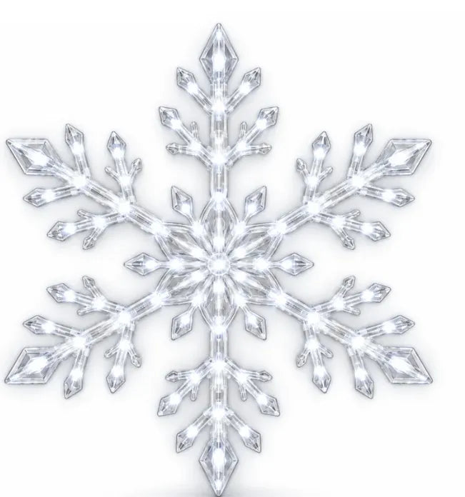 ❄️ LED Snowflake Wall Lights | 3D Christmas Snowflake Décor | 12, 24 & 36 Snowflake Sets | Blue & White Glow + Remote Control ✨