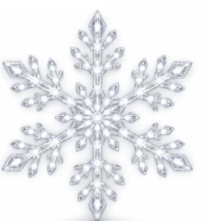 ❄️ LED Snowflake Wall Lights | 3D Christmas Snowflake Décor | 12, 24 & 36 Snowflake Sets | Blue & White Glow + Remote Control ✨