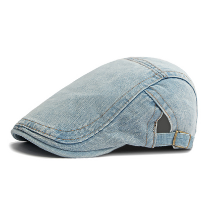 🧢 Unisex Denim Newsboy Cap | Vintage Classic Style, Adjustable Comfort Fit for Everyday Wear