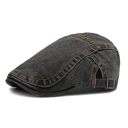 🧢 Unisex Denim Newsboy Cap | Vintage Classic Style, Adjustable Comfort Fit for Everyday Wear