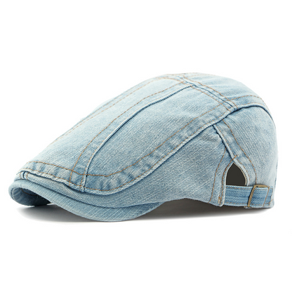 🧢 Unisex Denim Newsboy Cap | Vintage Classic Style, Adjustable Comfort Fit for Everyday Wear